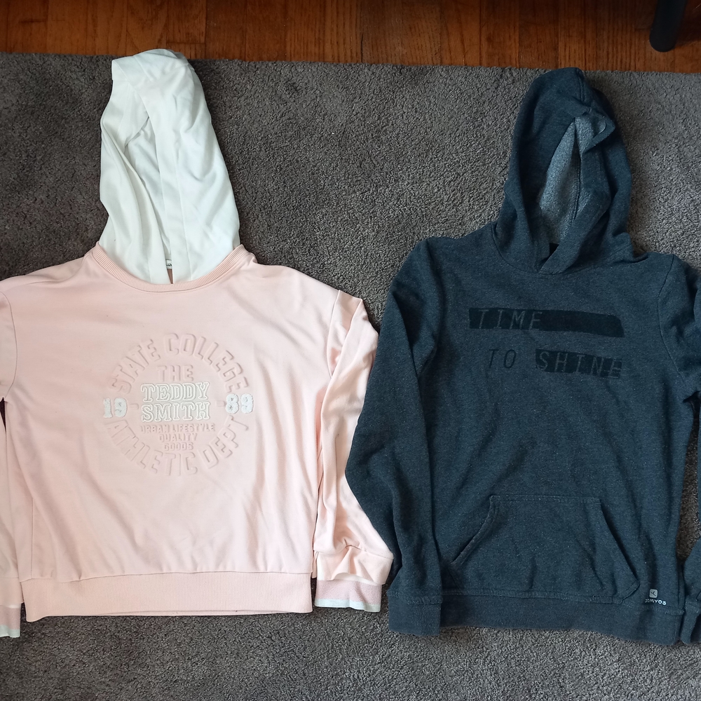 Bundle of 2 hoodies - XS/XXS - Teddy Smith + Domyos